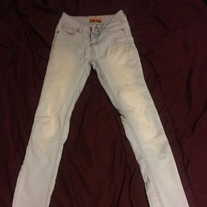 Size 1 skinny wax jean cozy up knit denim jeans